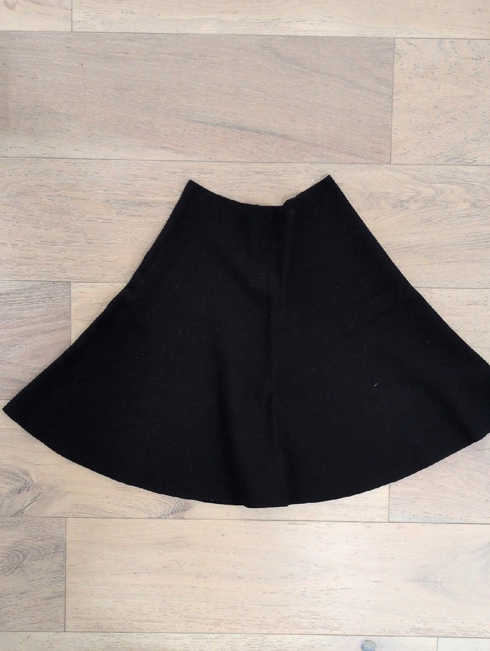 Ann Taylor Black Circle Knit Skirt - Flared A-Line